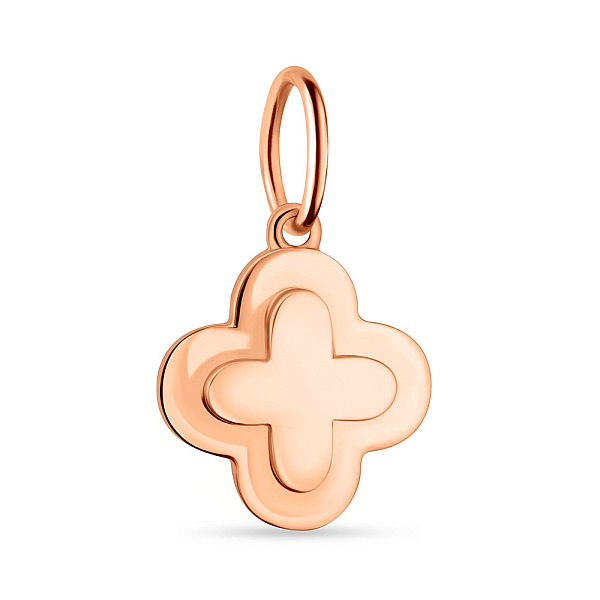 Об'ємний золотий підвіс без каміння (арт. 424477) – зображення 1