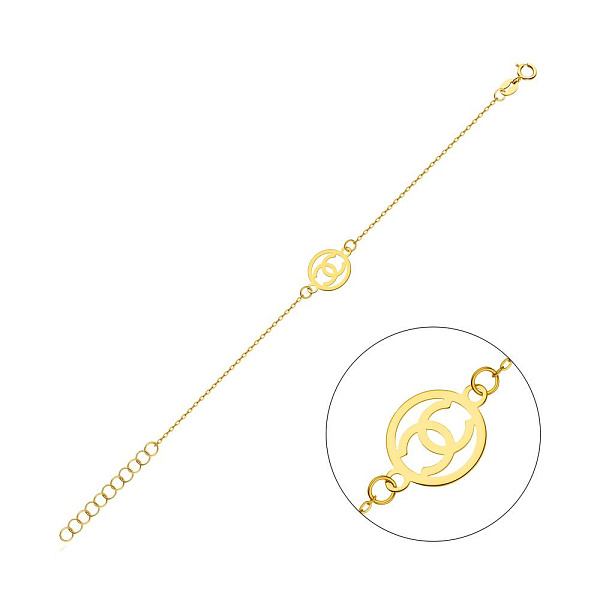 Браслет з жовтого золота без камней (арт. 325400ж) – зображення 1