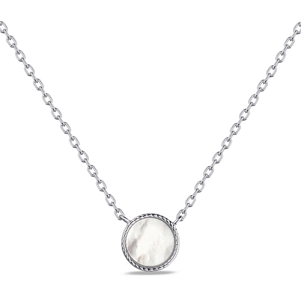 Колье из серебра с перламутром (арт. 7507/1979п) – изображение 1