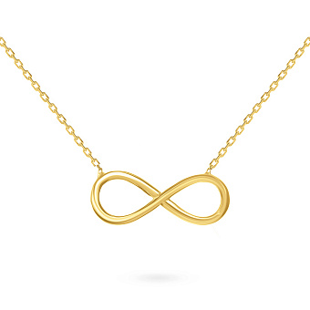 Фото Золоте кольє «Нескінченність» (арт. 351164ж)