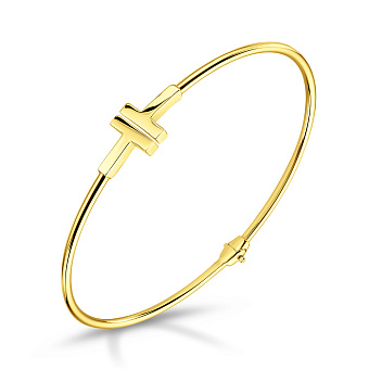 Жесткий золотой браслет (арт. 323481ж)