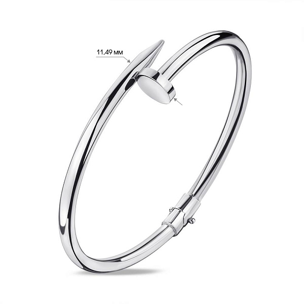 Серебряный браслет «Гвоздь» без камней Trendy Style (арт. 7509/2542) – изображение 2