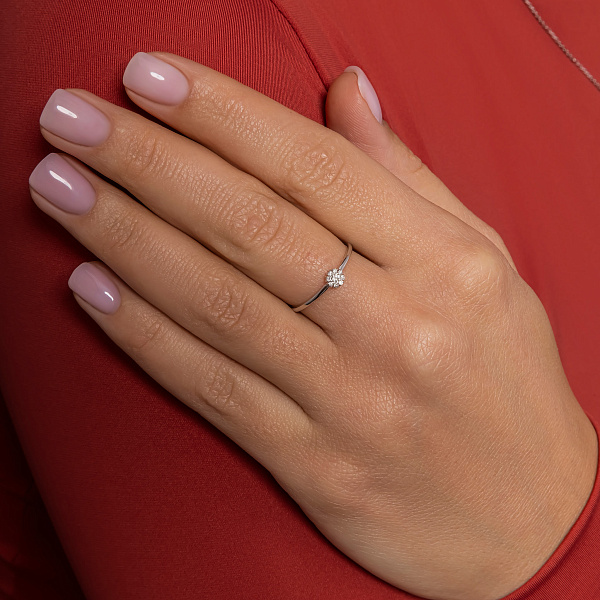 Золота каблучка з діамантами (арт. К011879005б) – зображення 5