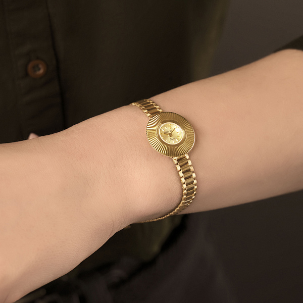 Кварцевые часы из желтого золота (арт. 260198ж) – изображение 3