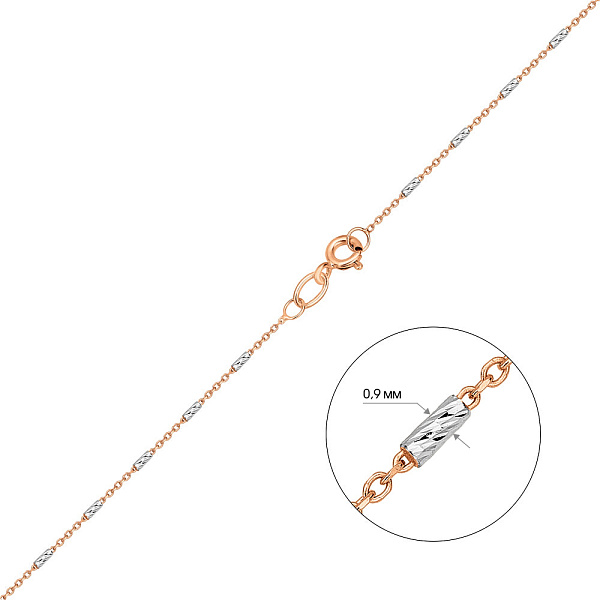 Золотая цепочка плетения Якорное фантазийное (арт. ц3021202р) – изображение 2