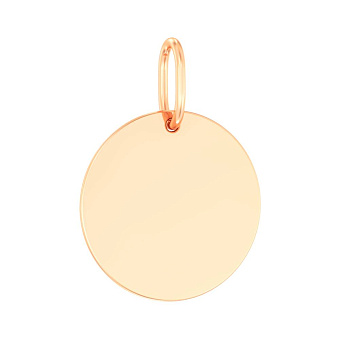Подвес из красного золота Монета (арт. 440688)