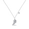 Серебряное колье Перо с фианитами (арт. 7507/КЛ2Ф/3011Ш-42) – изображение 1