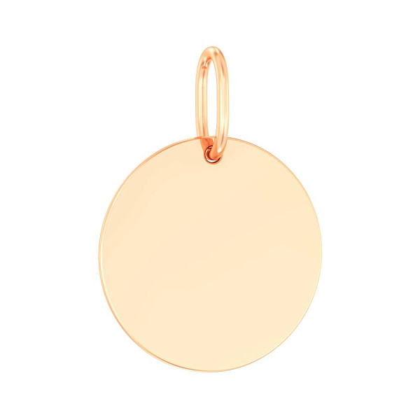 Подвес из красного золота Монета (арт. 440688) – изображение 1
