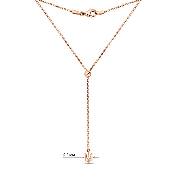 Колье Fly из красного золота Герб Украины-Трезубец (арт. 370088) – изображение 3