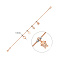 Браслет из красного и белого золота с подвесками (арт. 325489кбебП4) – изображение 2