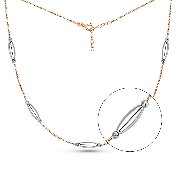 Колье из красного и белого золота (арт. 352503кб) – изображение 1