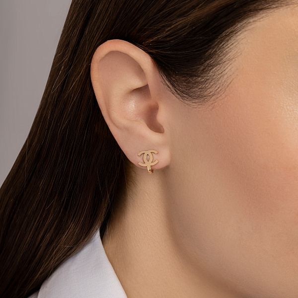 Сережки з червоного золота (арт. 106849) – зображення 2