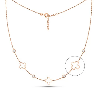 Золоте кольє з фіанітами (арт. 352644)