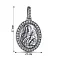 Серебряная ладанка Божья Матерь Козельщанская (арт. 7917/3729-ч) – изображение 2