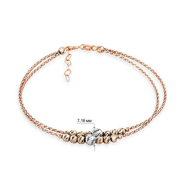 Браслет Orbit из красного золота (арт. 324162кб) – изображение 3