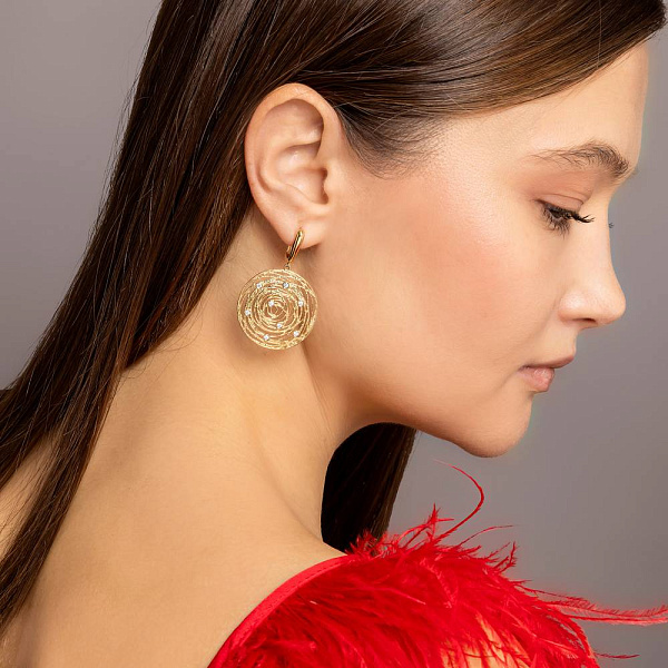 Серьги Francelli из желтого золота (арт. 111107ж) – изображение 4