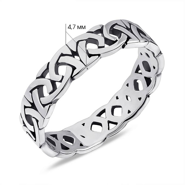 Кольцо серебряное без вставок (арт. 7901/1684) – изображение 2