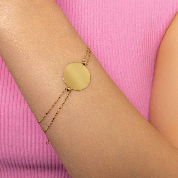 Браслет из желтого золота «Монета» (арт. 324795/20ж) – изображение 2