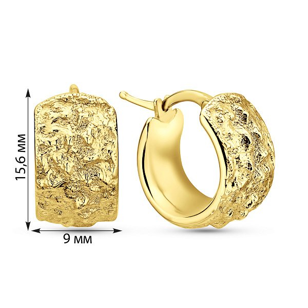 Золотые серьги Francelli (арт. е1091756/15ж) – изображение 3