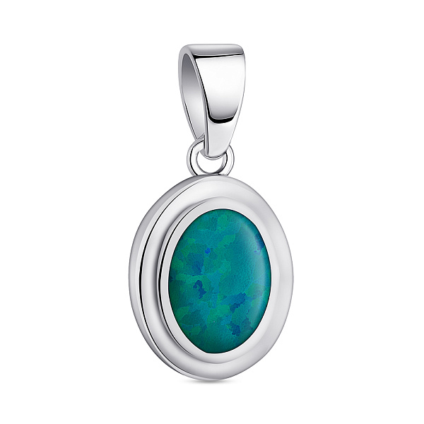 Серебряный кулон с опалом (арт. 7503/4391Пос) – изображение 1