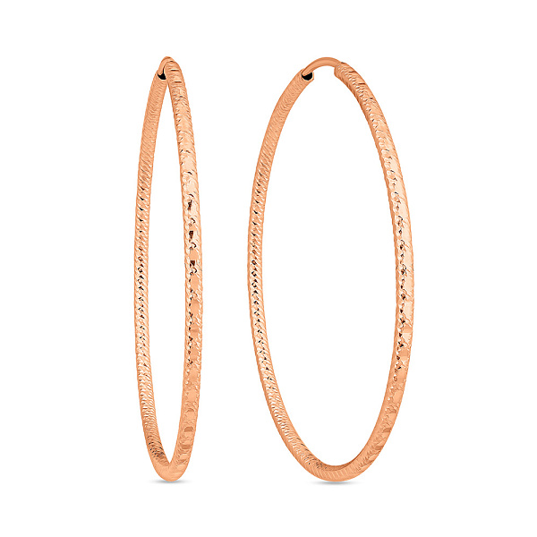 Серьги-кольца из красного золота (арт. 122031/45) – изображение 1