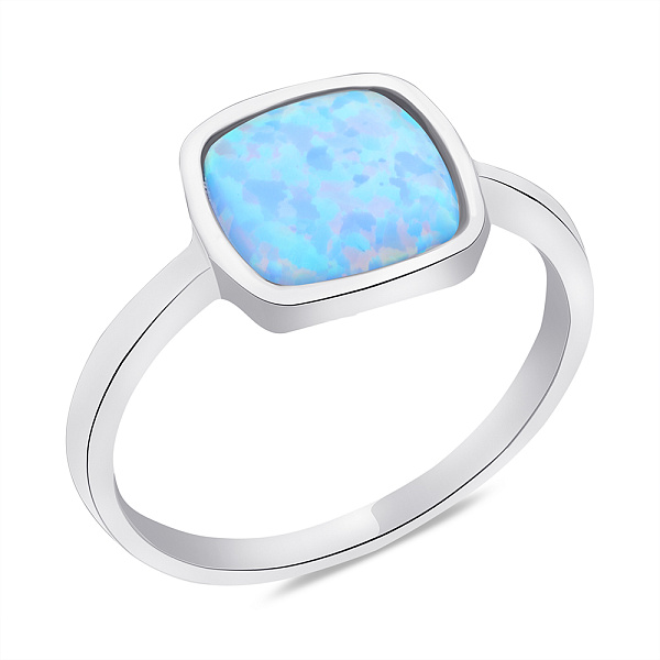 Серебряное кольцо с опалом (арт. 7501/5528Пог) – изображение 1