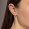 Серьги из белого золота с бриллиантами (арт. С011637030б) – изображение 2