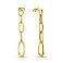 Золотые серьги-пусеты Звенья (арт. 1091944ж) – изображение 1