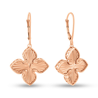 Золотые серьги без камней (арт. 1091586/20)