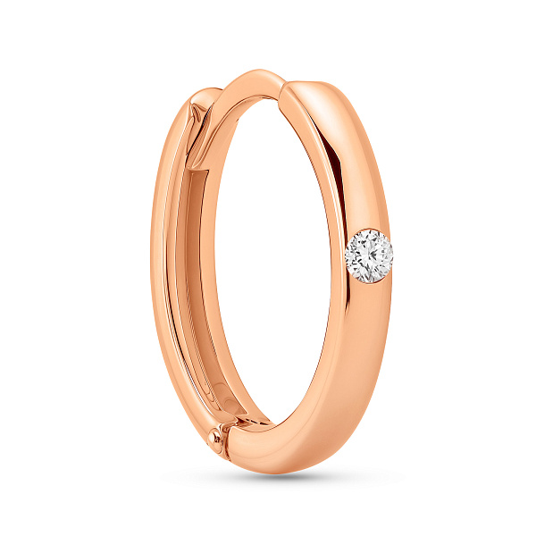 Одинарна золота сережка з діамантом (арт. С011708Я) – зображення 1