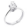 Серебряное кольцо с фианитом (арт. 7501/6190) – изображение 2