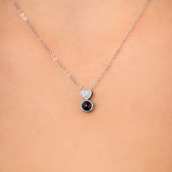 Серебряное колье с тайным посланием (арт. 7507/Кл2Ф/3085-43) – изображение 3