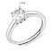 Серебряное кольцо с одним фианитом (арт. 7501/8099) – изображение 2