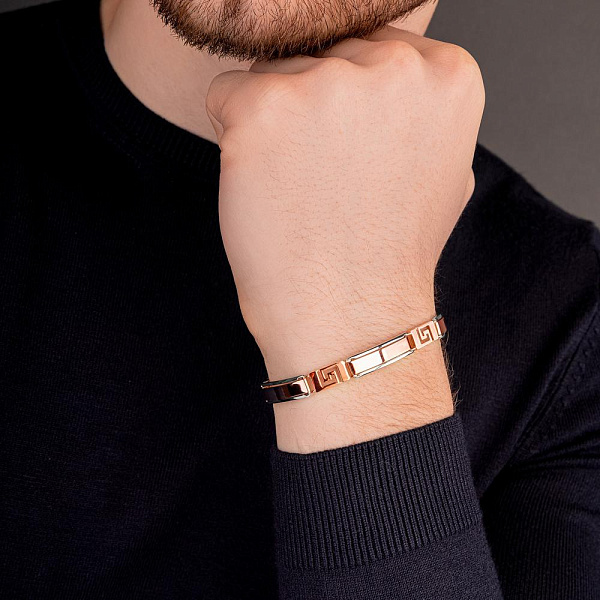 Браслет из красного и белого золота (арт. 325647кб) – изображение 3