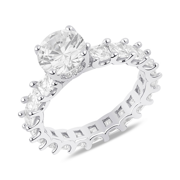 Массивное серебряное кольцо с фианитами (арт. 7501/8808) – изображение 1