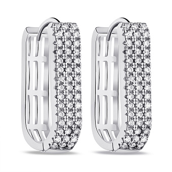 Фото Срібні сережки з фіанітами (арт. 7502/9134/20)