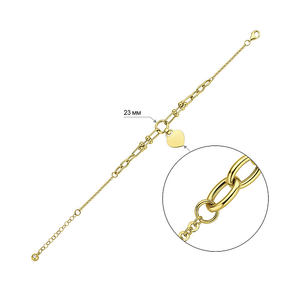 Браслет из желтого золота (арт. 326360ж) – изображение 2