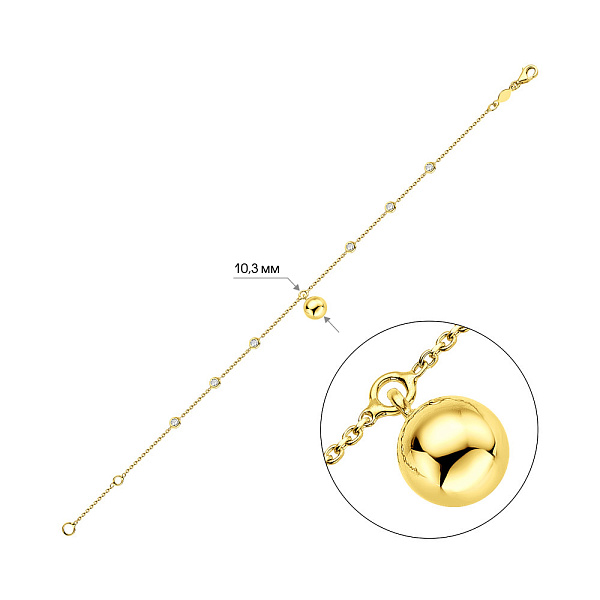 Браслет из желтого золота (арт. 326728жП1) – изображение 5