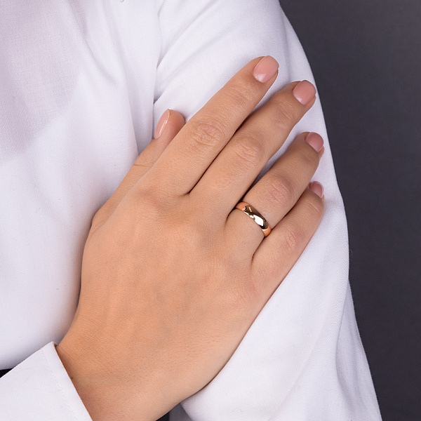 Классическое золотое обручальное кольцо Европейка (арт. 239037) – изображение 5