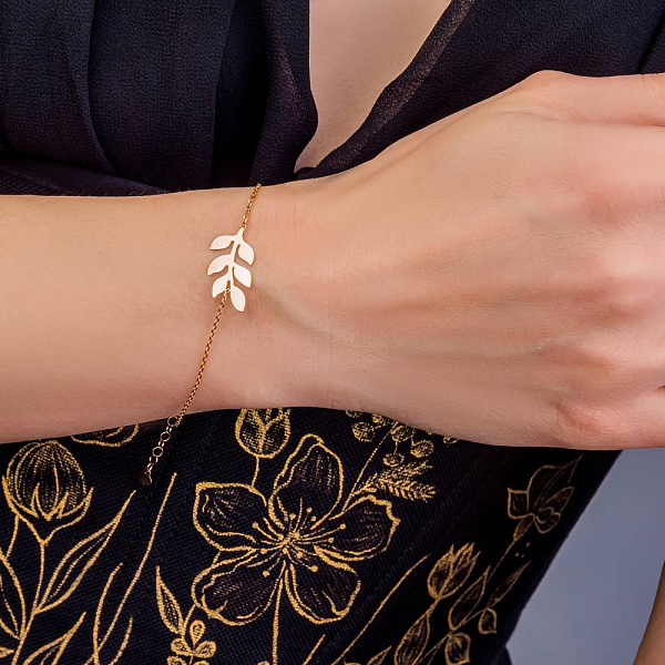 Золотой браслет Веточка (арт. 326524) – изображение 2