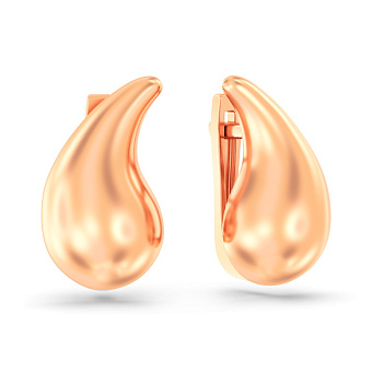 Серьги Капли из красного золота (арт. 1101212)