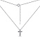 Серебряное колье Крестик с фианитами (арт. 7507/2133) – изображение 2