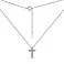 Серебряное колье Крестик с фианитами (арт. 7507/2133) – изображение 2