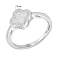 Серебряное кольцо Клевер с опалом (арт. 7501/8380/10Поб) – изображение 2