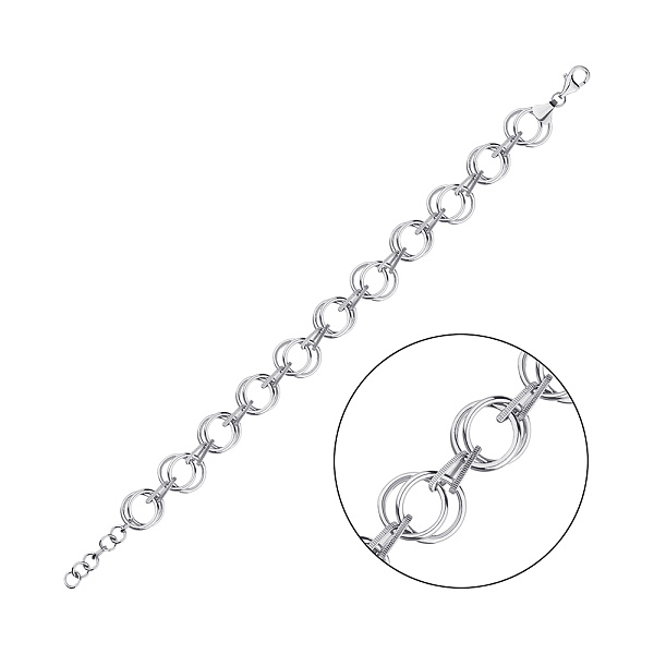 Серебряный браслет (арт. 7509/4417) – изображение 1