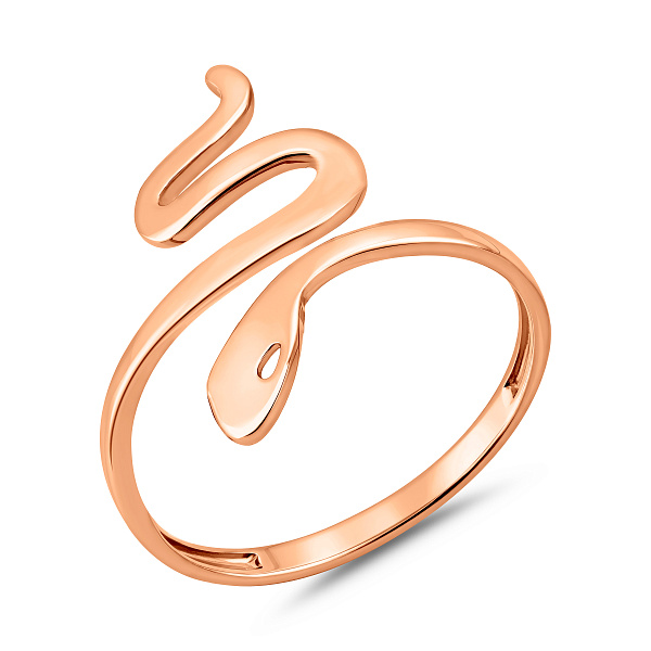 Кольцо Змея из красного золота (арт. 140805) – изображение 1