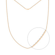 Фото Золоте кольє з комбінованого золота (арт. 350276)