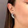 Серьги из белого золота Francelli (арт. е1091752б) – изображение 2