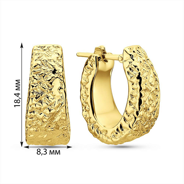 Сережки Francelli з жовтого золота (арт. 1091861/15ж) – зображення 5