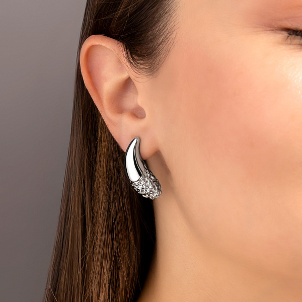 Серьги из белого золота Francelli (арт. е1091752б) – изображение 2